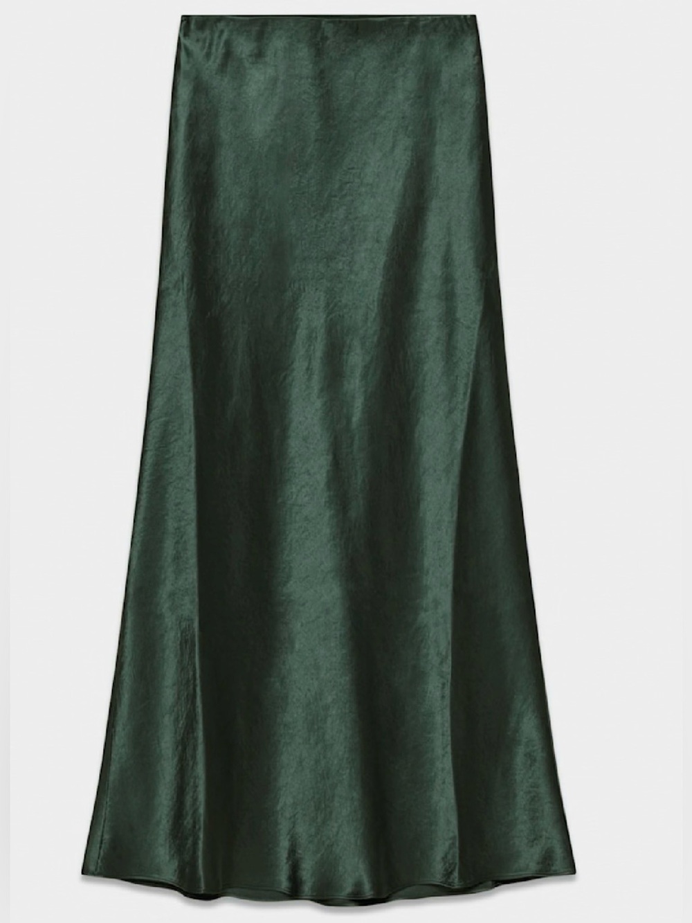 Babaton Emerald Green Satin Maxi Skirt - Picture 5 of 7